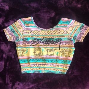 Y2K Stussy Crop Tee